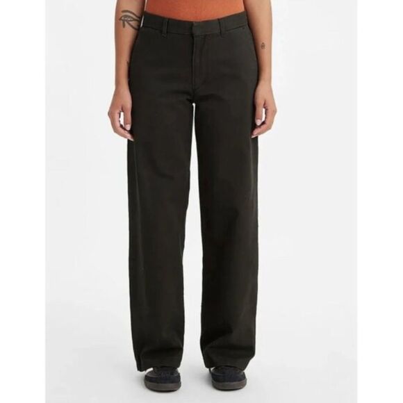 Levi’s baggy trousers black pants waist 25 length 29 grunge neutral minimalist - Picture 2 of 9